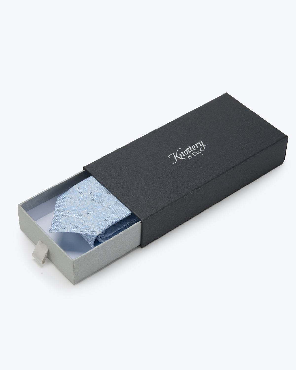 Sakura Leno Silk Tie - Sky Blue