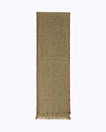 Basket Texture Knitted Cashmere Scarf - Olive Taupe