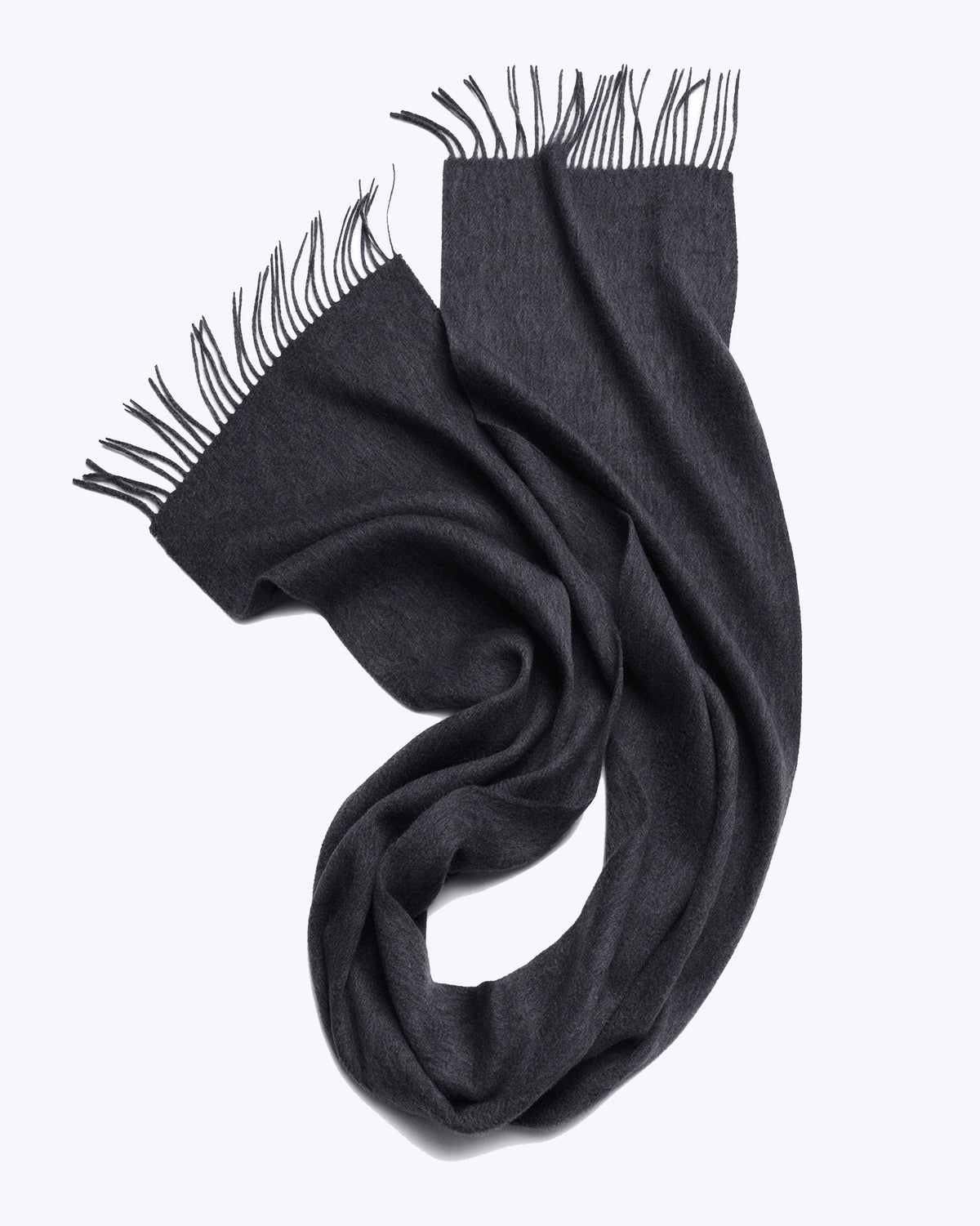 Knottery Classic Cashmere Scarf – Dark Grey