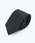 Paisley Silk Jacquard Tie - Deep Merlot