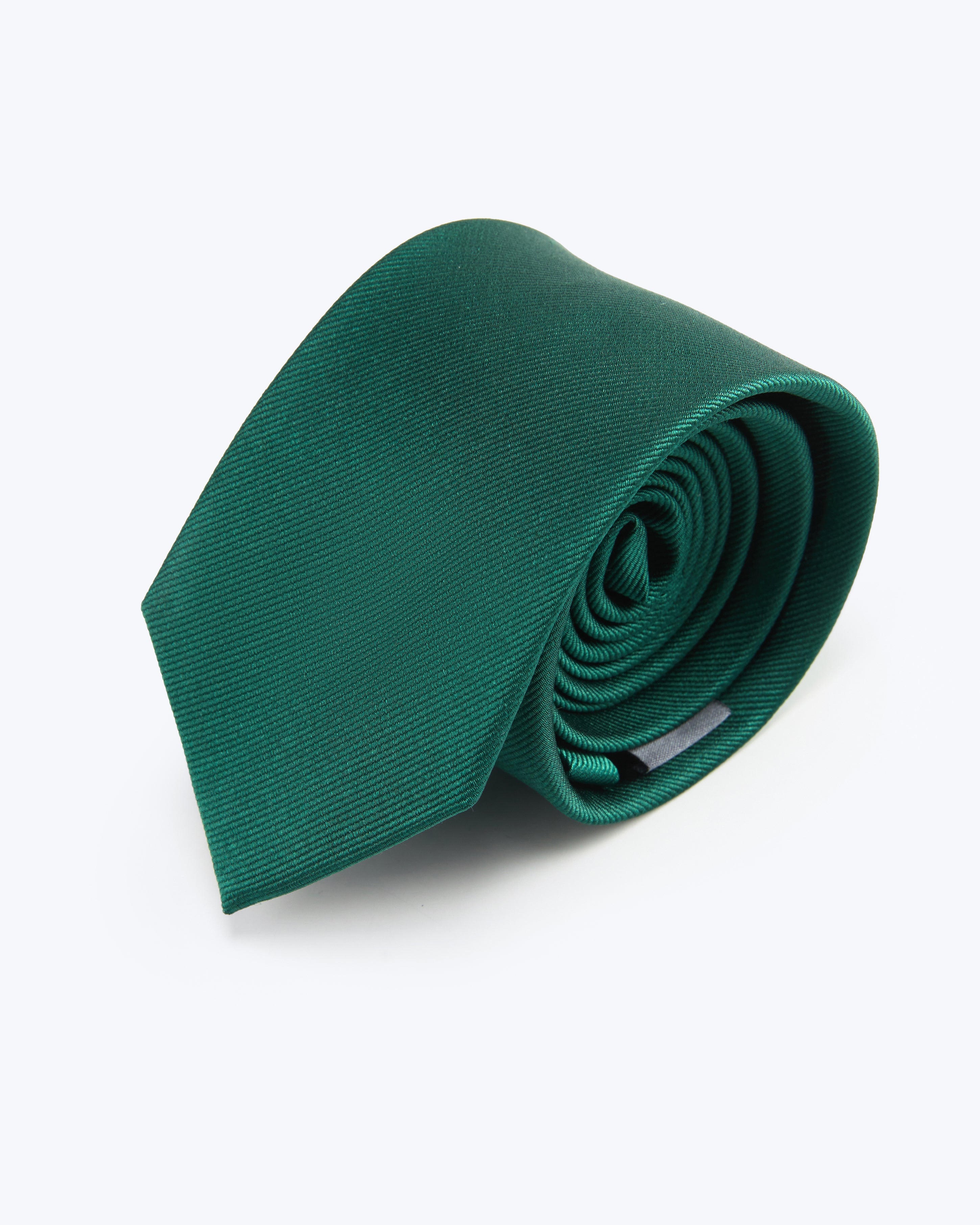 Twill Silk Tie - Forest Green