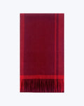 Knottery Plaid Cashmere Scarf - Red