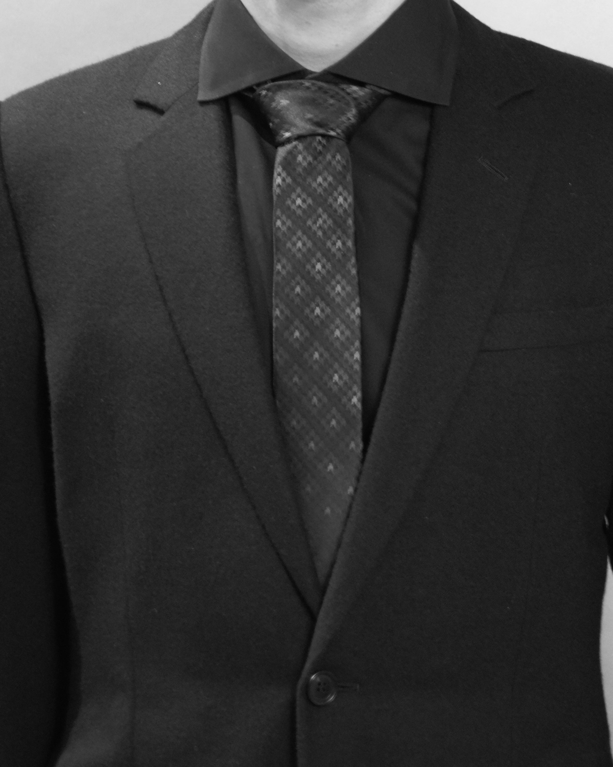 Red Houndstooth Black Silk Tie - KNOTTERY & CO. Silk Tie