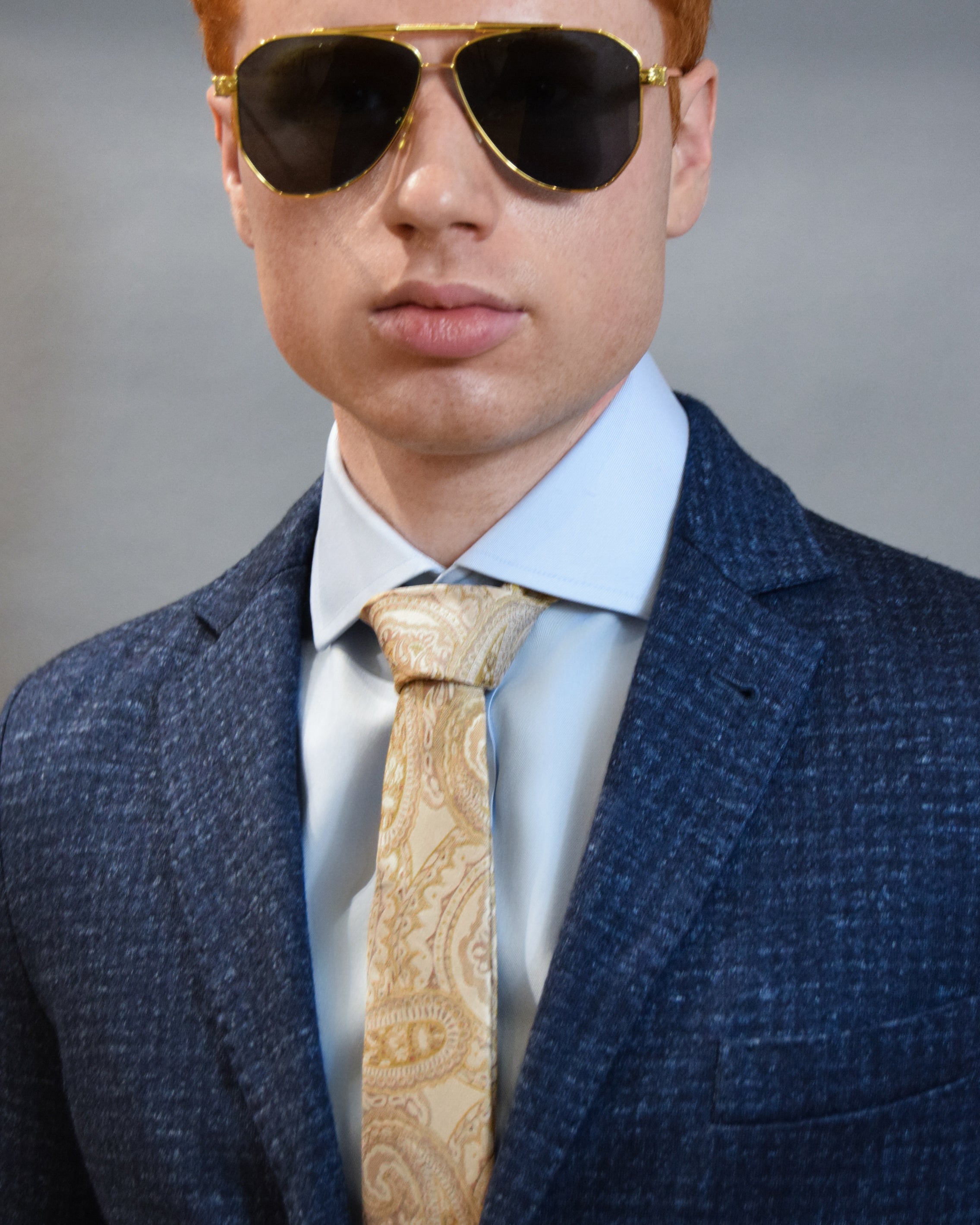 Paisley Latte Silk Tie - KNOTTERY & CO. Silk Tie