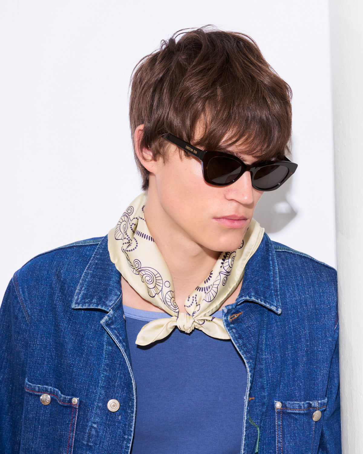 Equestrian Dreams Silk Bandana - Beige
