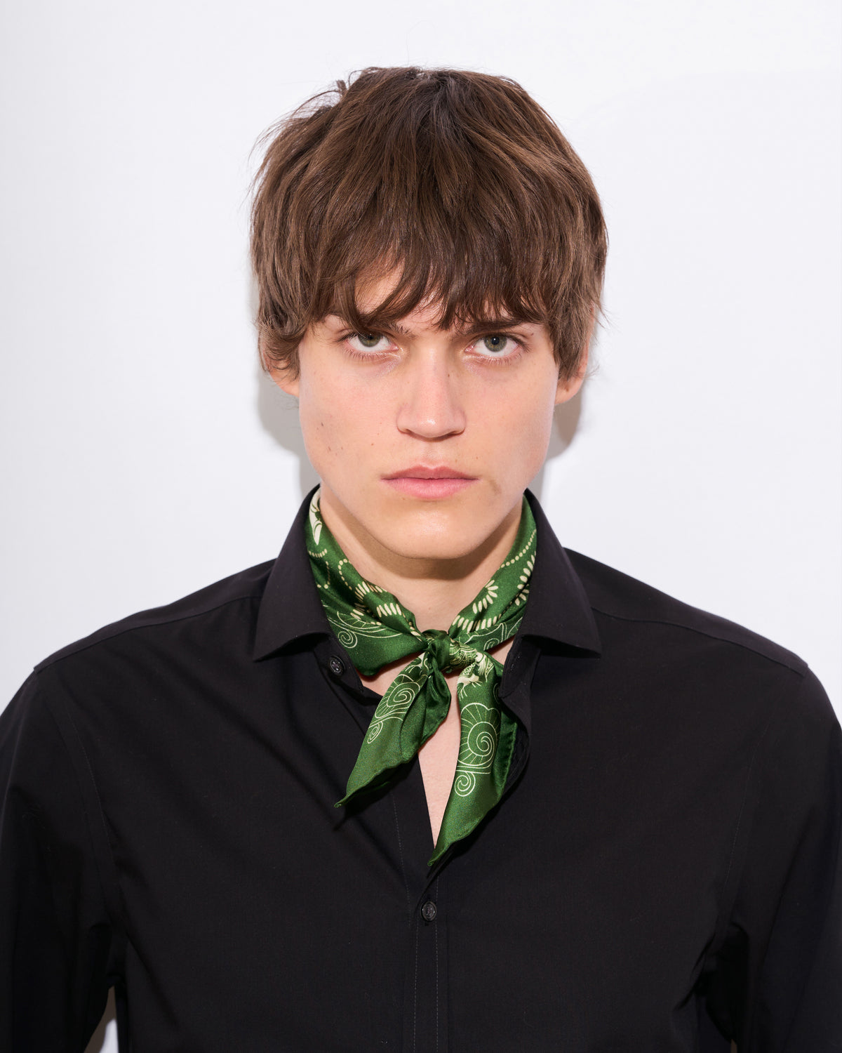 Equestrian Dreams Silk Bandana - Green