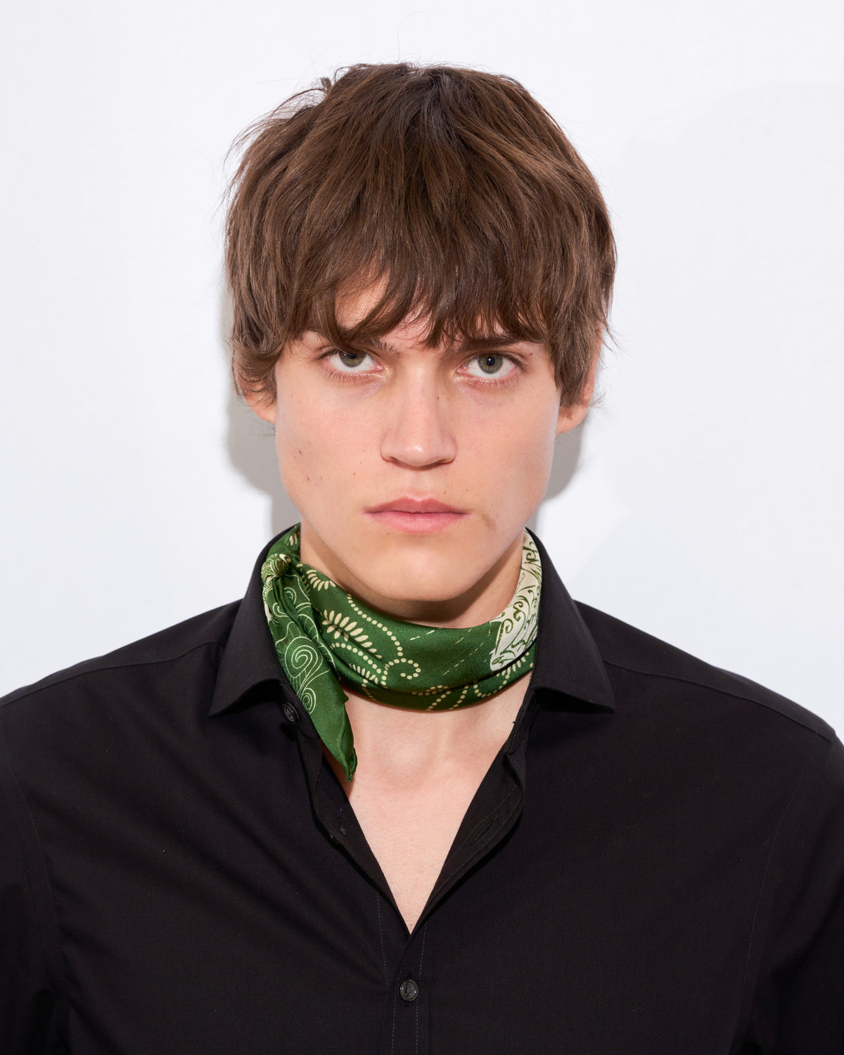 Equestrian Dreams Silk Bandana - Green