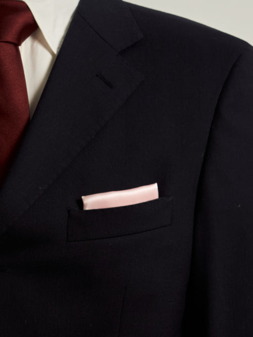 "Dapper Fold" Silk Pocket Square - Light Pink