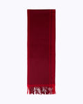 Knottery Plaid Cashmere Scarf - Red