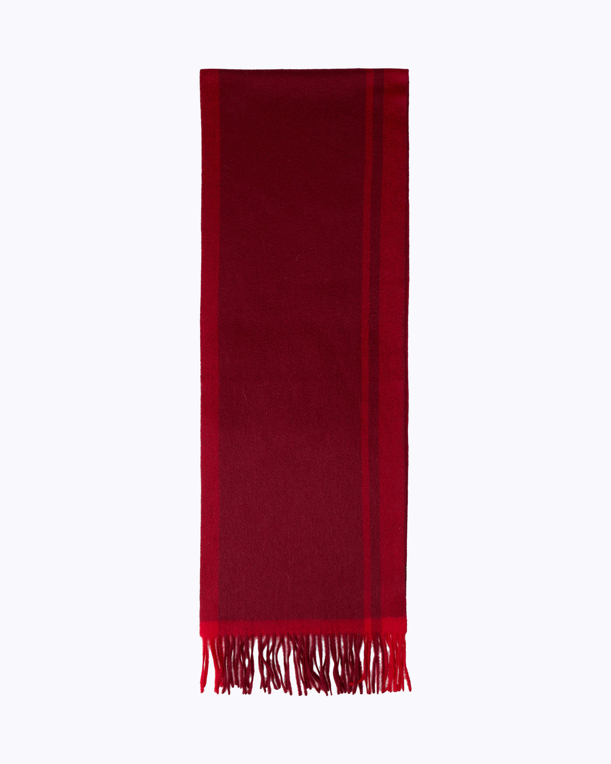 Knottery Plaid Cashmere Scarf - Red