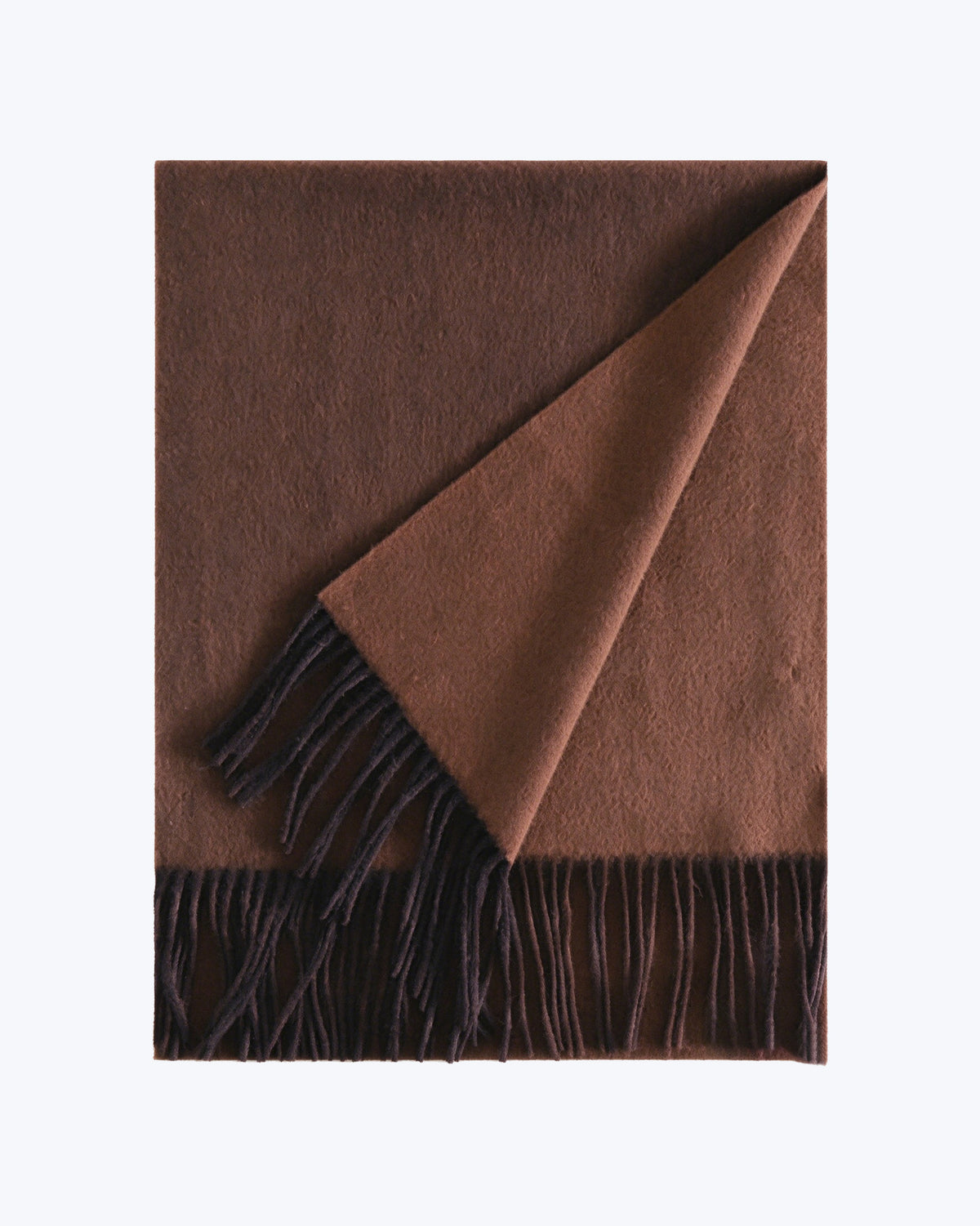 Knottery Classic Cashmere Scarf – Dark Brown